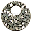 Flat 65mm Round Black Resin