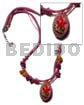 Laminated Cowrie Shell Pendant In