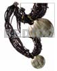 6 Layers Black Glass Beads