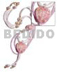 2 Layers White/pink Glass Beads,