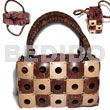 Nat. Brown/nat. White Combination Square