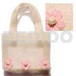 Sinamay Handbag 3 Flowers L=4.5
