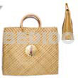 Pandan With Rattan Handle/ Large/
