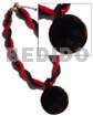 12 Rows Red /black Twisted