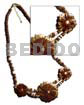 3 Coco Flowers Gold Trimmings