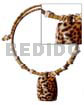 2-3mm Coco Heishe Tiger Choker