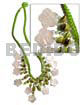 Lime Green Macrame Dangling 15mm