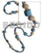Blue Wood Beads / Coco