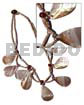 30mm Dangling Brownlip Teardrops In