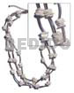 3 Rows Metal Bars White