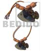 Fish Pendant Inlay Amber /