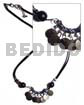 Dangling 7pcs. 10mm Blacklip Wood