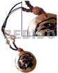 50mm Brownlip Pendant Handpainted Eagle