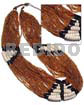 27 Rows Golden Brown Glass
