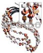 3 Layers Black Glass Bead