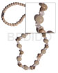 6mm Bleached Nat Wood Beads