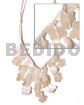 Ivory White Dangling Hammershell Macramie-cleopatra