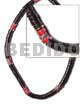 7-8mm Coco Black Heishe Red