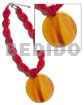 12 Rows Red Twisted Glass