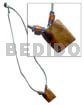 30mm Rectangular Brownlip Wood Beads