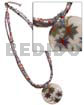 3 Rows Glass Beads 40mm