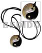 40mm Round Yin Yang Blacktab