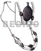 White Glass Beads Layered Carabao