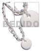 6 Rows White Glass Beads