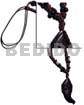 Tribal Carved 55mmx22mm Wooden Pendant