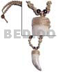 50mmx15mm Cowrie Shell Fang Pendant