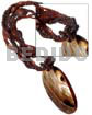 4 Layers Intertwined Brown Glass