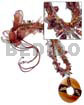 2 Layers Brown Satin Cord