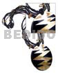 60mmx50mm Oval Black Resin Inlaid