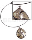Silver Hoop MOP 40mm /molten