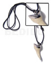 Encasted Imitation Shark Teeth Pendant