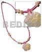 Pink Glass Beads Shell Beads