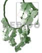 Subdued Green Macrame Dyed Dangling