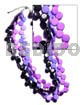 3 Layers 10mm Black/lavender/lilac Coco