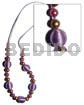 20mm Wrapped Wood Beads Golden