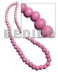 Graduated Nat. Wood Beads In