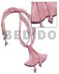 6 Layers Pink/crème Wax Cord