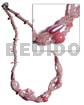 Pink Glass Beads Intertwined Glass