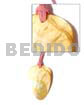 Pink Leather Thong MOP Teardrop