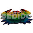 Crab Handpainted Wood Refrigerator Magnet