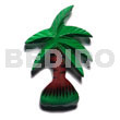 Coco Tree Handpainted Wood Refrigerator