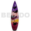 Surfboard Handpainted Wood Refrigerator Magnet