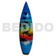 Surfboard Handpainted Wood Refrigerator Magnet