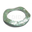 Green Kabibe Shell Blocking Wavy