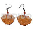Dangling 40mmx28mm Orange Resin Crater