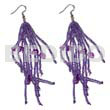 Dangling Lavender Glass Beads Resin